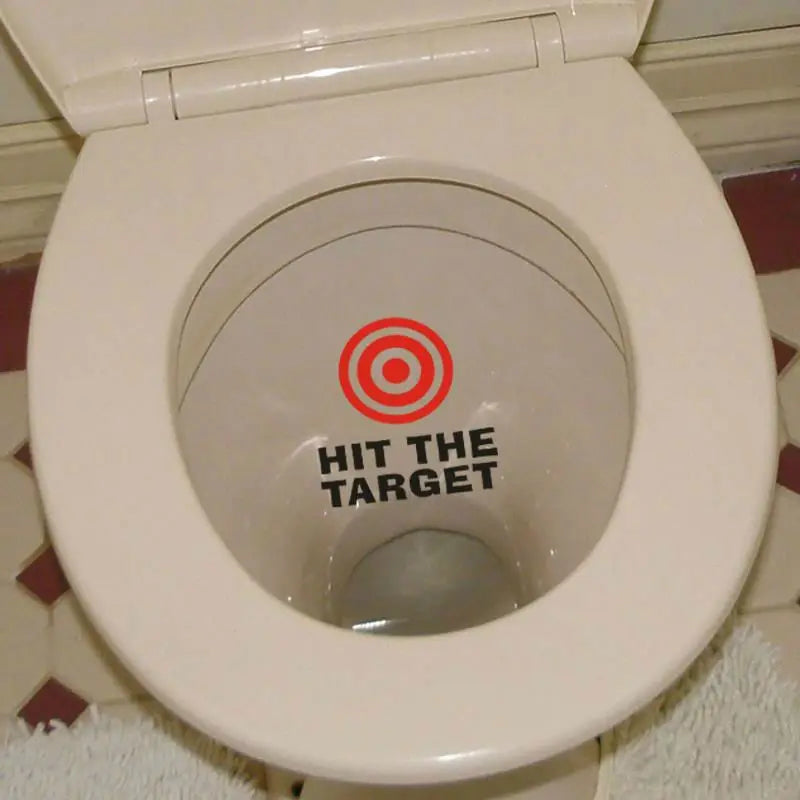Funny Toilet Sign Stickers – Waterproof Vinyl Decals for Bathroom Laughs