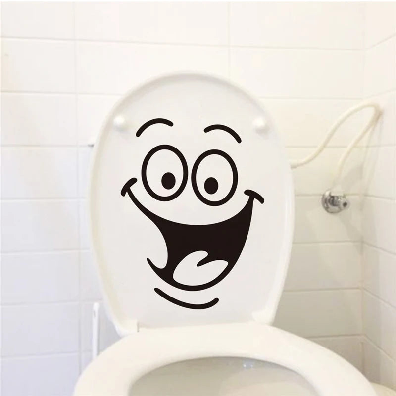 Funny Toilet Sign Stickers – Waterproof Vinyl Decals for Bathroom Laughs