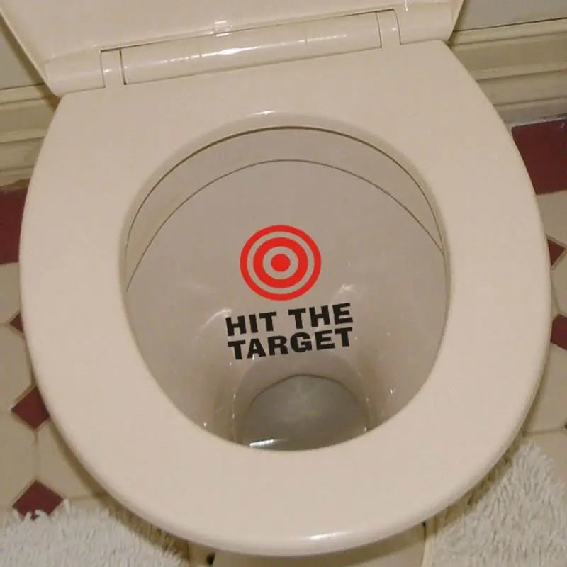 Funny Toilet Sign Stickers – Waterproof Vinyl Decals for Bathroom Laughs