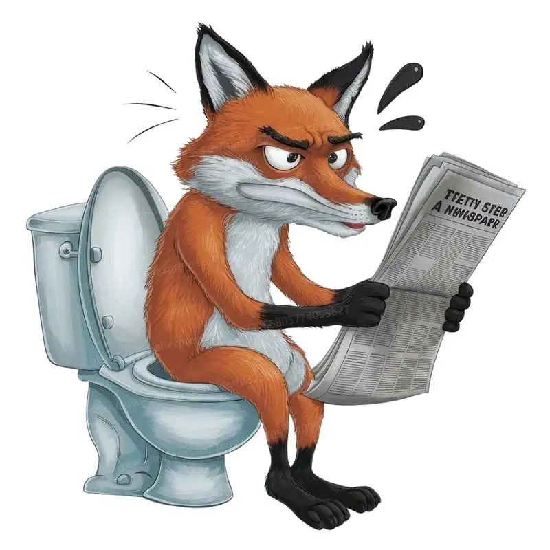 Funny Animal Toilet Stickers – Hilarious Bathroom & Toilet Cover Decor