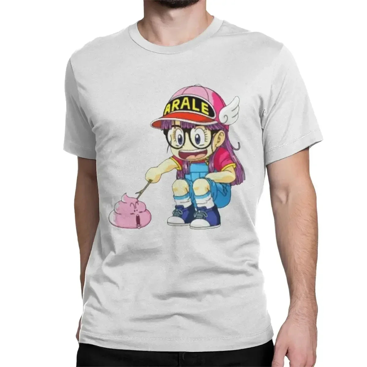 "Poking Poop" Funny Anime Graphic T-Shirt – Unisex Cotton Tee