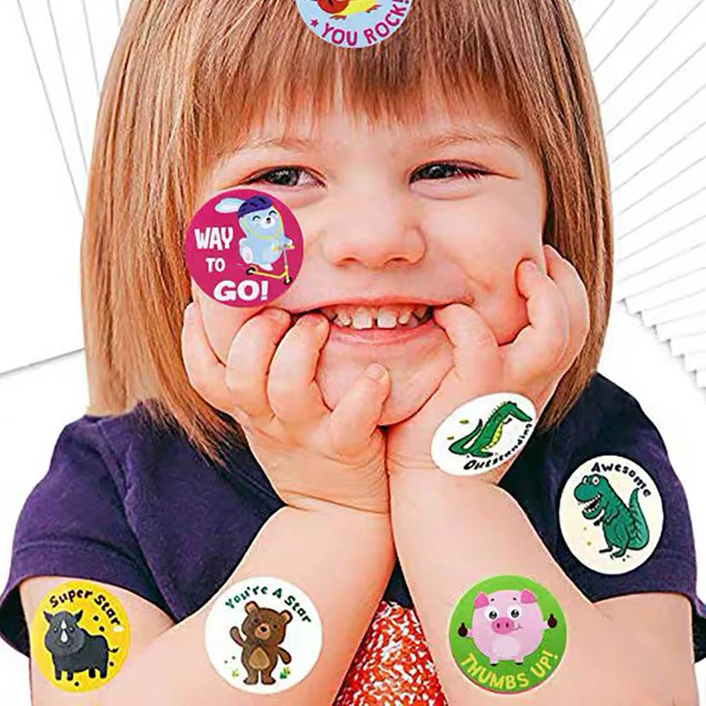 500pcs Funny Poop Dog Emoticon Stickers – Perfect for Kids, Teachers & Parties!