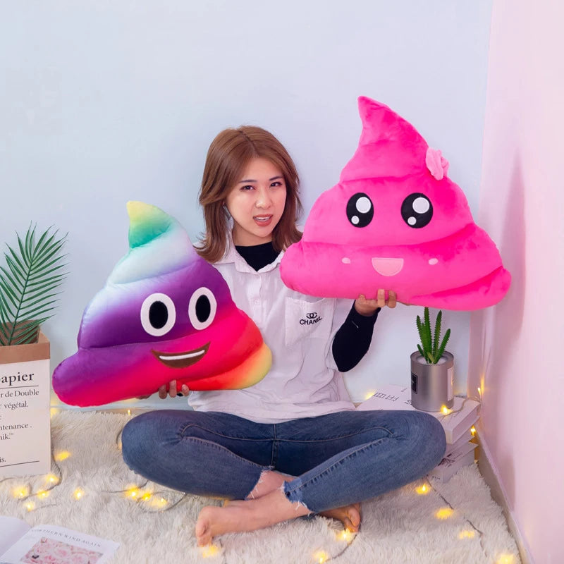 Poop Emoji Plush Pillow – Soft, Comedic Comfort!