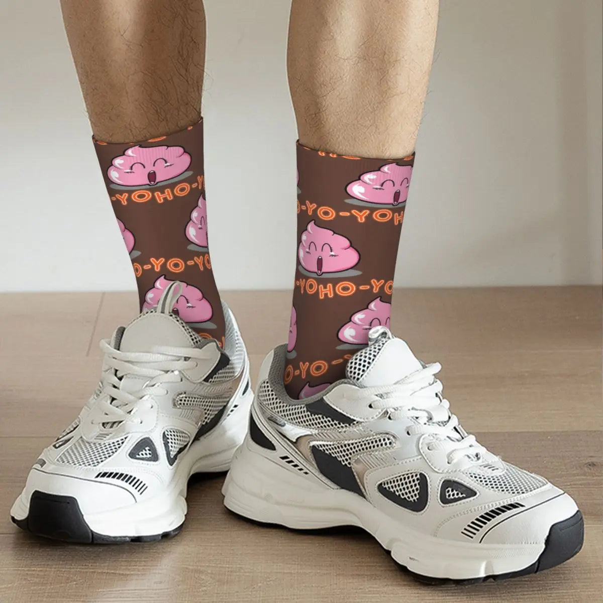 Men's Pinky Poop Compression Socks – Fun & Supportive!