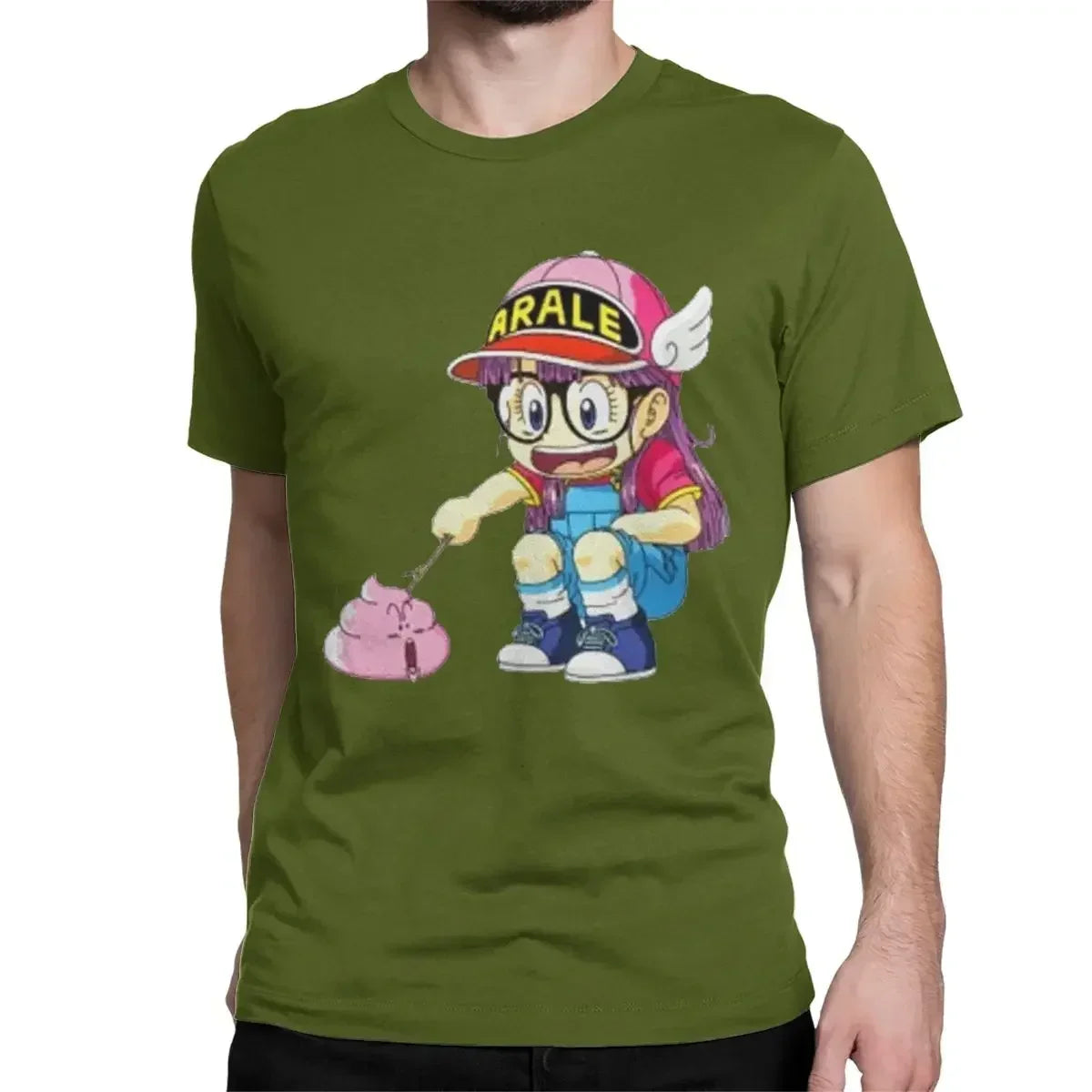 "Poking Poop" Funny Anime Graphic T-Shirt – Unisex Cotton Tee
