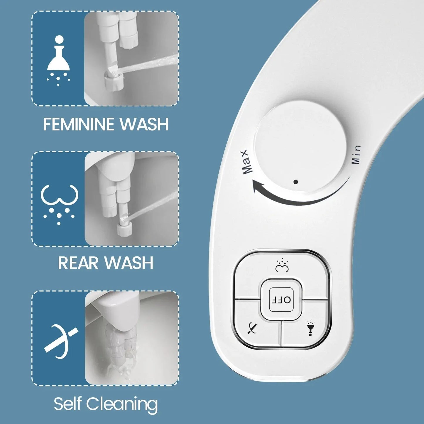 SAMODRA Non-Electric Bidet – A VIP Splash for Your Backside (Frontal & Rear Wash)