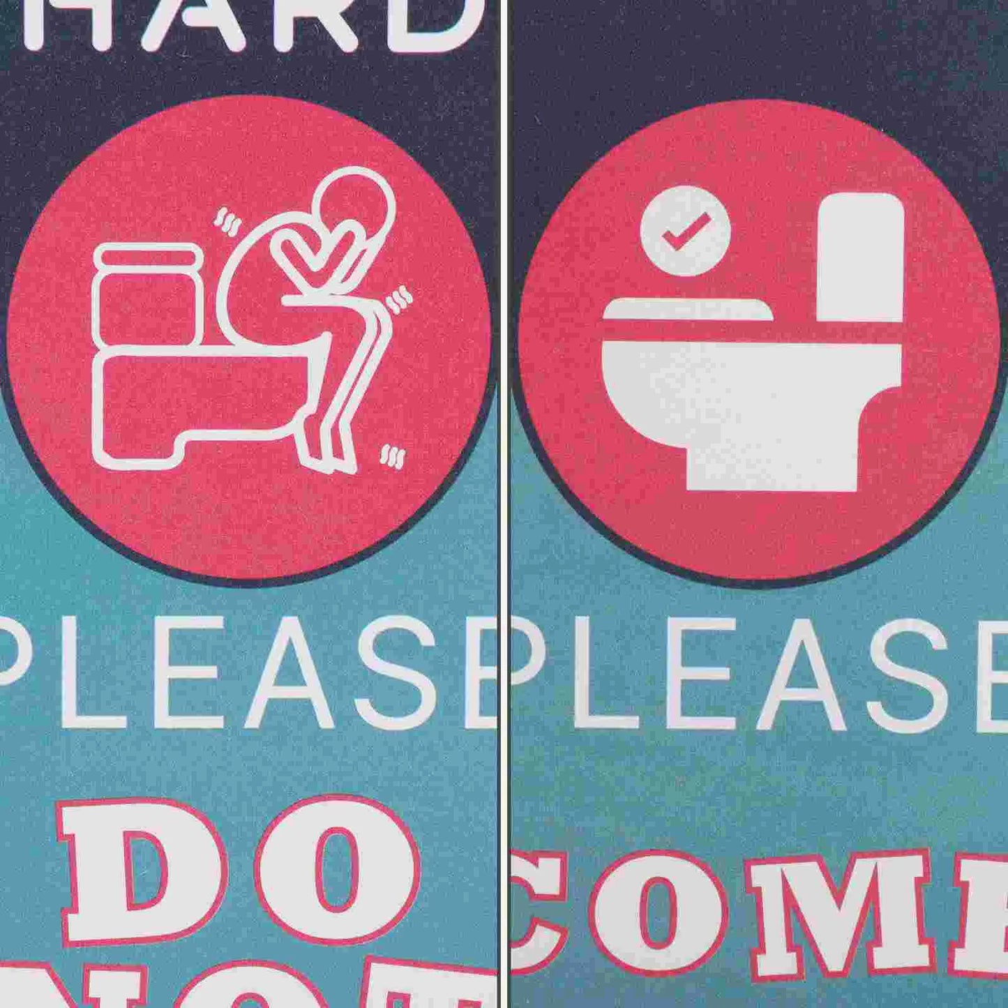 Funny Bathroom Door Hanger – “Please Come In” (Double-Sided Humor for Your Throne Room)