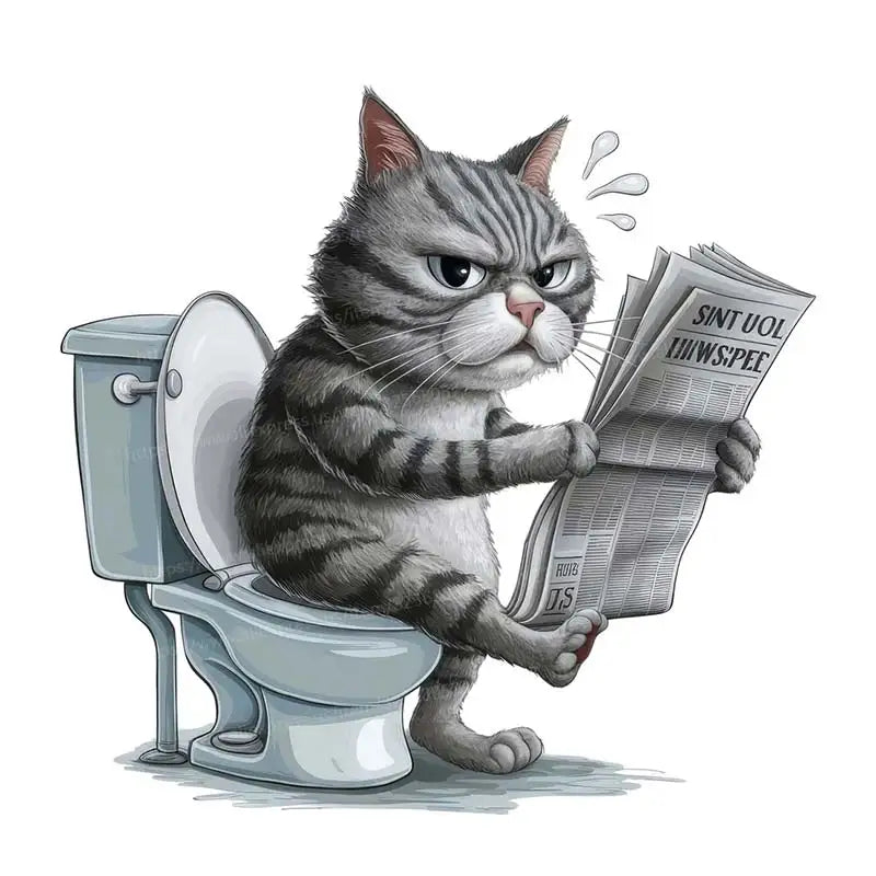 Funny Animal Toilet Stickers – Hilarious Bathroom & Toilet Cover Decor