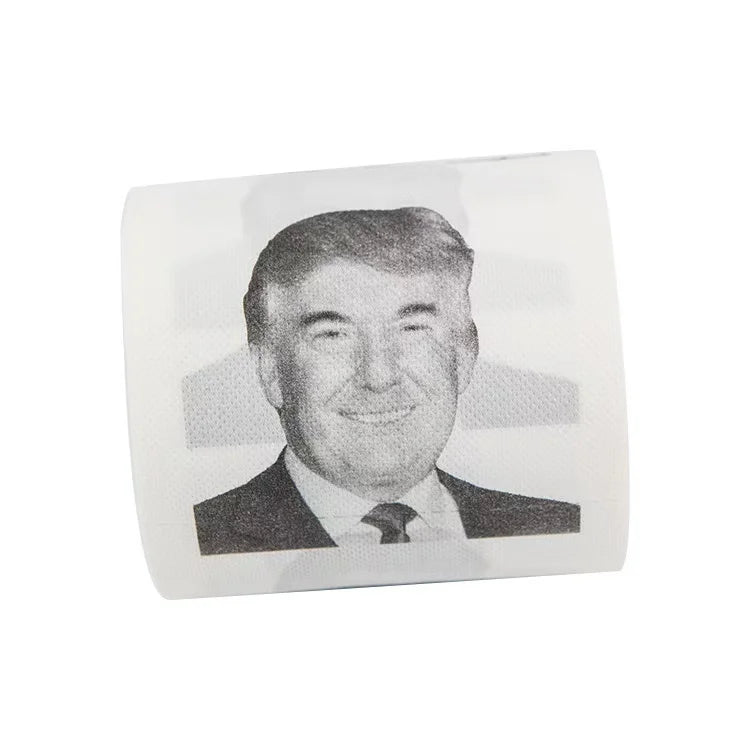 Donald Trump Humor Printed Toilet Paper Roll – A Presidential Bathroom Gift