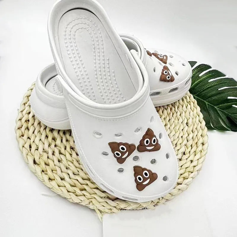 Poop Emoji Shoe Charms – Add a Splash of Humor to Your Footwear!