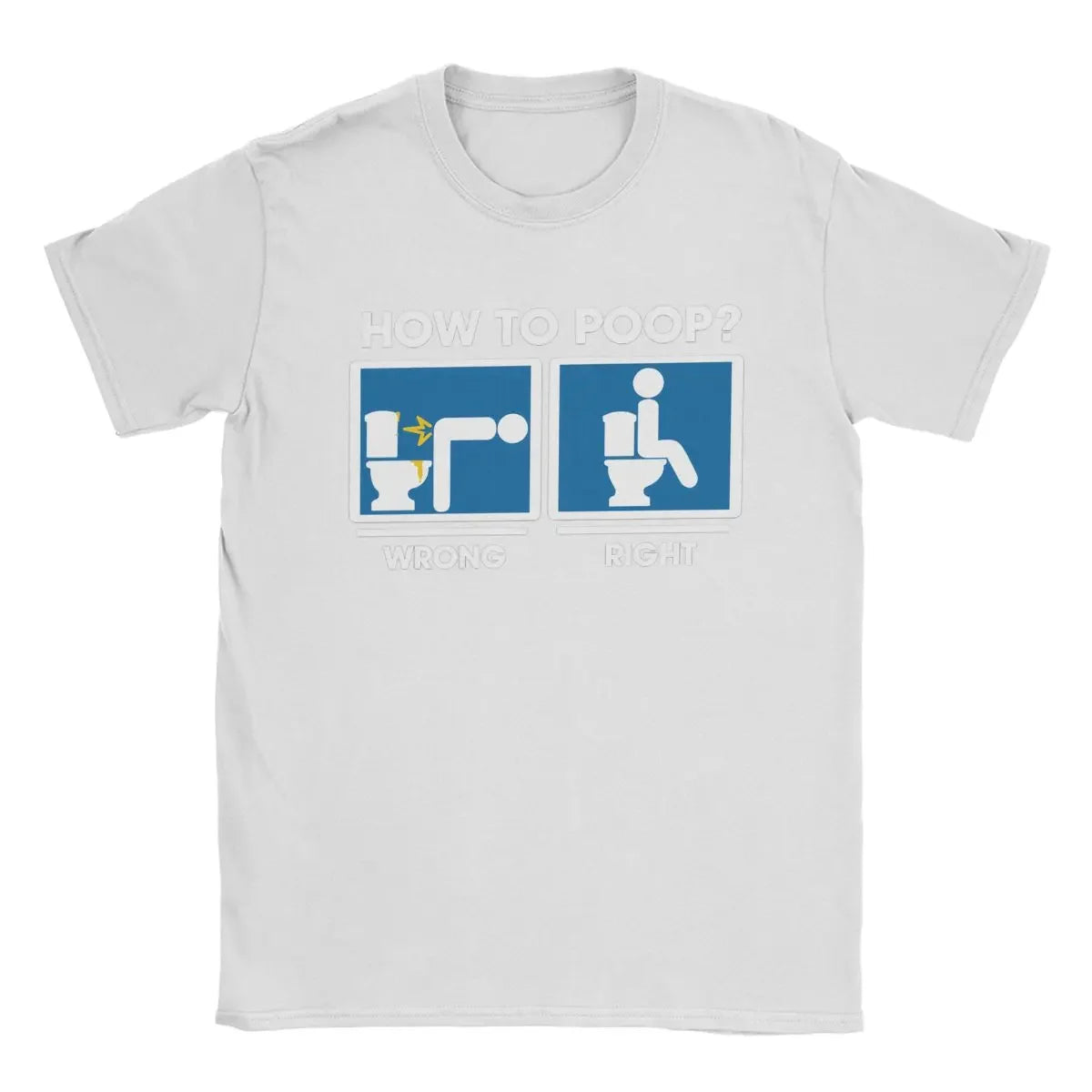 "How to Poop" Funny Emoji Guide T-Shirt – Unisex Cotton Tee