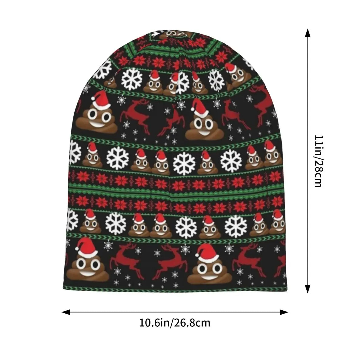 Funny Poop Christmas Beanie – Ugly & Hilarious Holiday Hat!