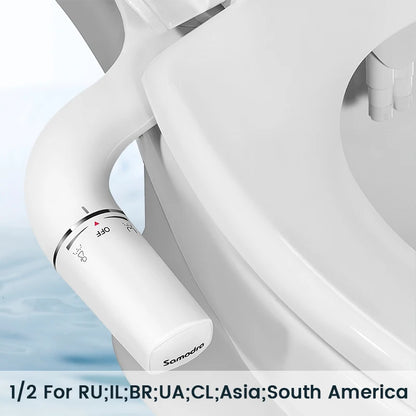 SAMODRA Slim & Non-Electric Bidet – Clean, Simple, Refreshing!