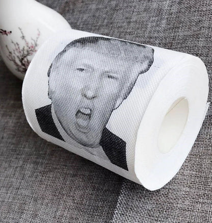 Donald Trump Humor Printed Toilet Paper Roll – A Presidential Bathroom Gift