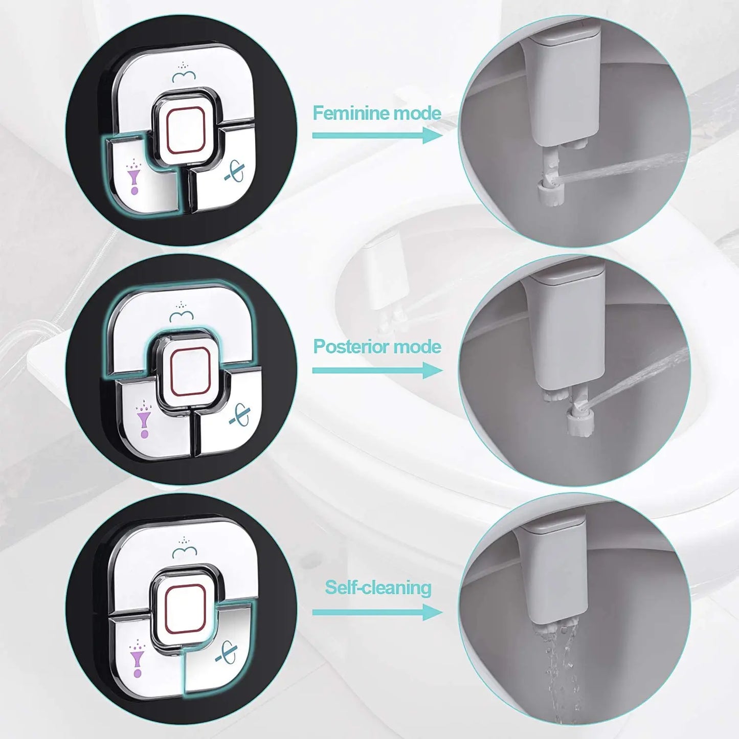 SAMODRA Non-Electric Bidet – Refreshingly Cool & Clean with Adjustable Pressure