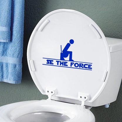 "Use The Force" Toilet Seat Vinyl Decal – The Perfect Star Wars Bathroom Upgrade