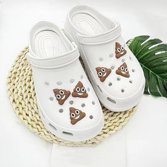 Poop Emoji Shoe Charms – Add a Splash of Humor to Your Footwear!