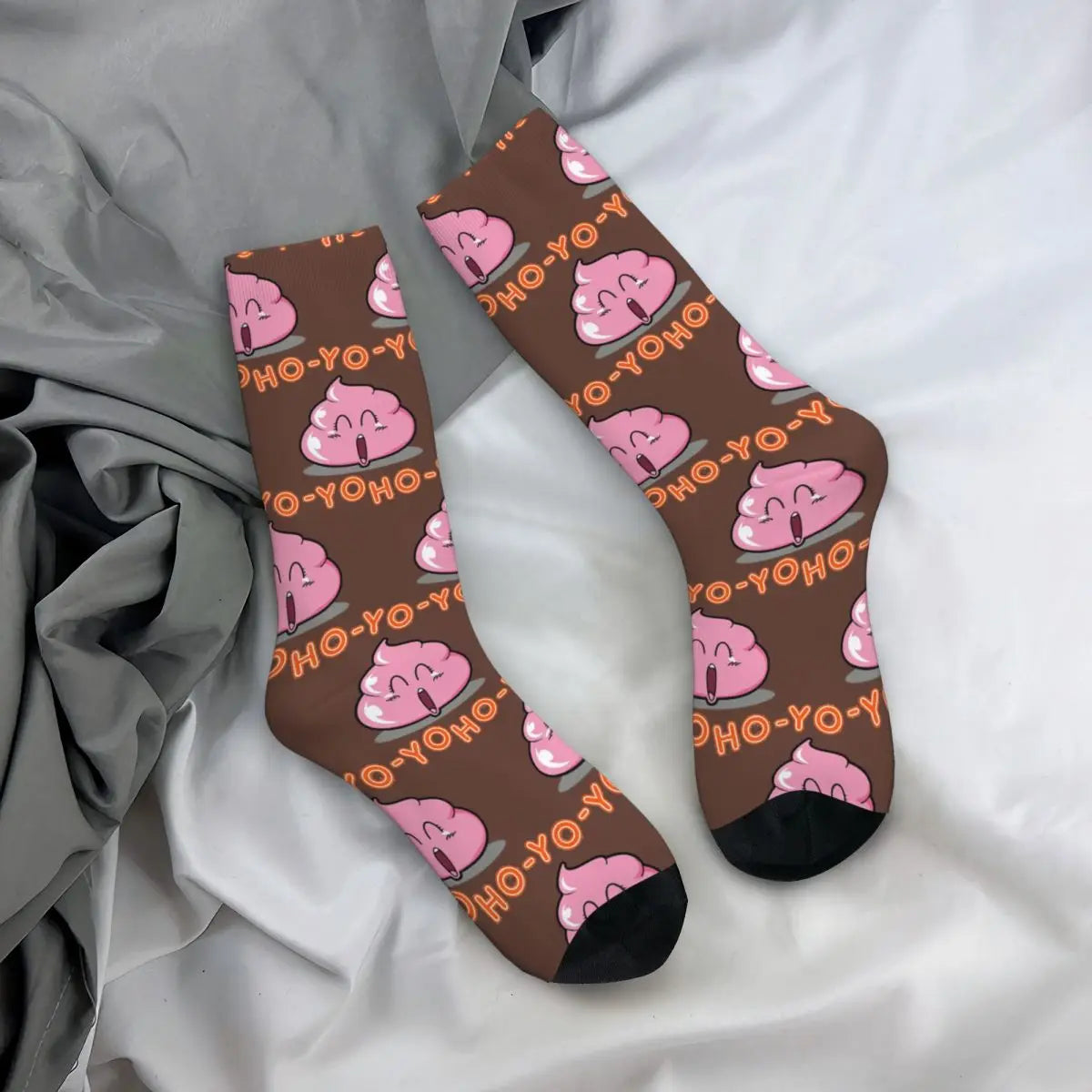 Men's Pinky Poop Compression Socks – Fun & Supportive!