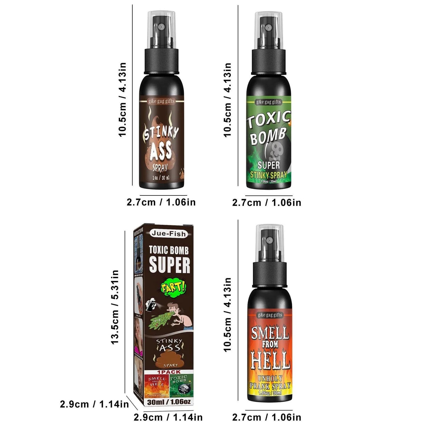 30ml Poop Spray – Extra Stinky Prank in a Bottle!