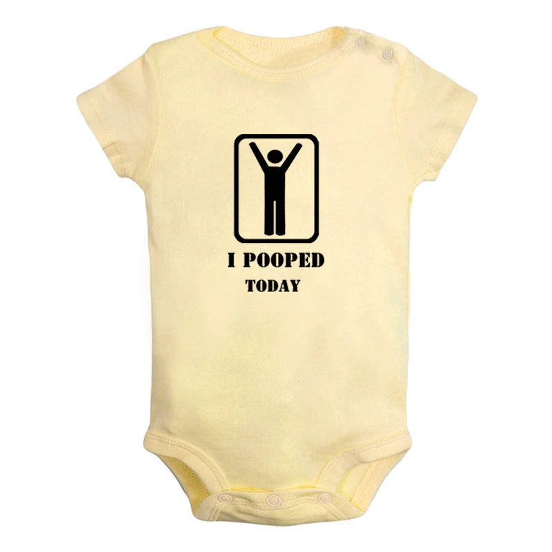 "I Pooped Today" Baby Onesie – Cute & Comfy for Little Ones!
