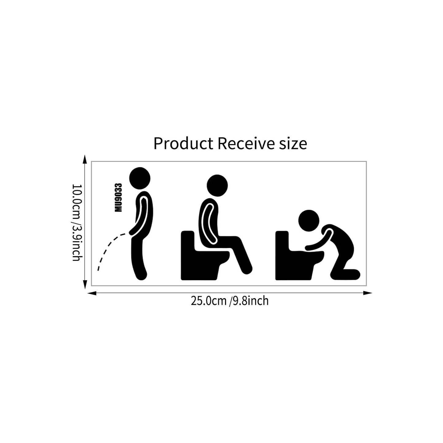 Funny Bathroom Sign Stickers – Cute & Waterproof Vinyl Decals for Bathroom Doors