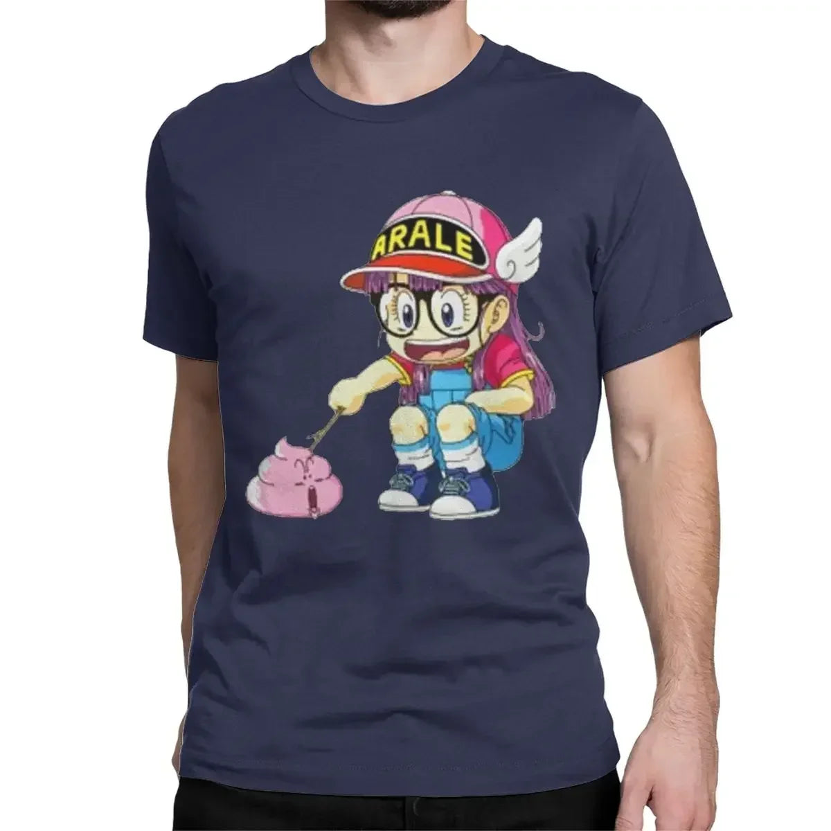 "Poking Poop" Funny Anime Graphic T-Shirt – Unisex Cotton Tee