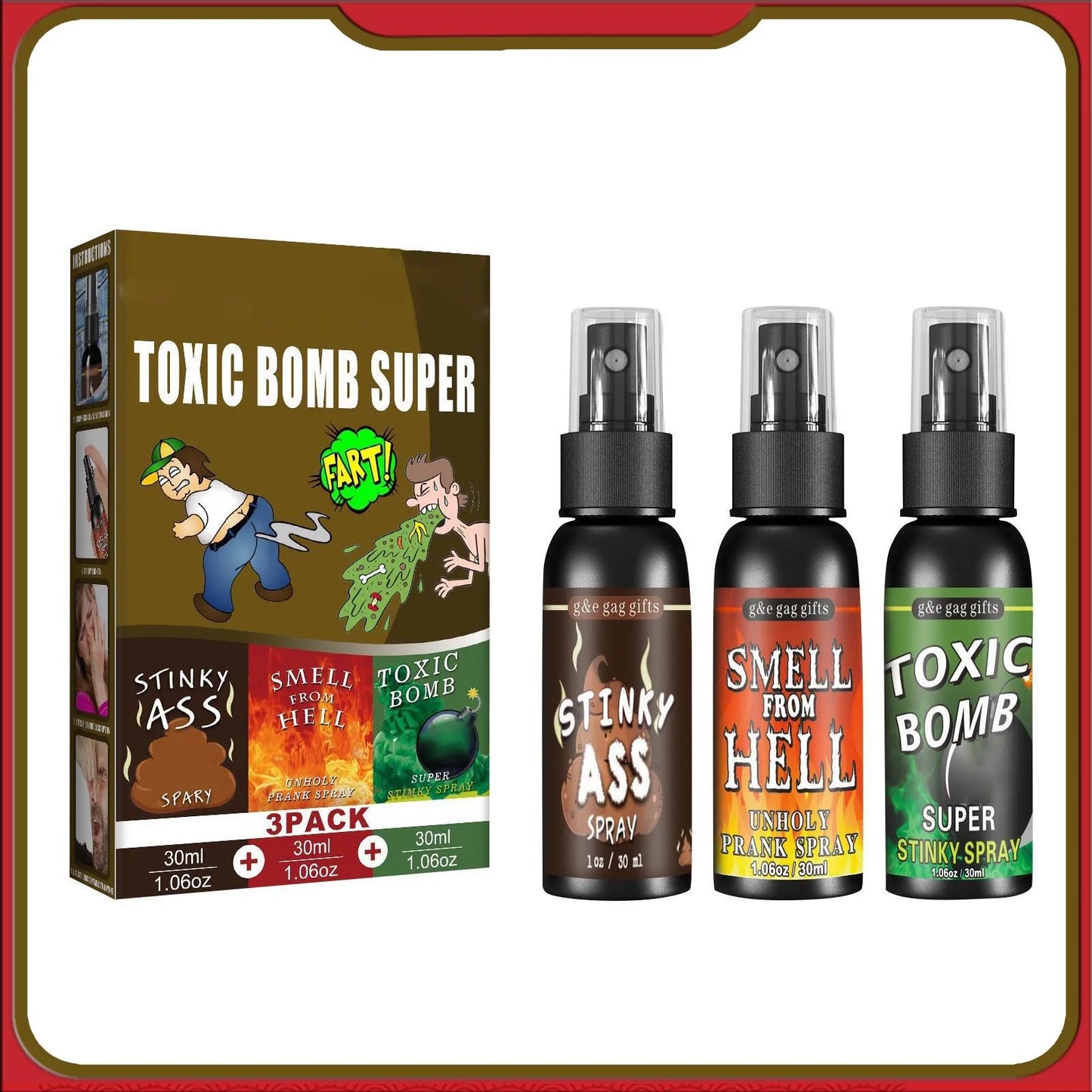 30ml Poop Spray – Extra Stinky Prank in a Bottle!