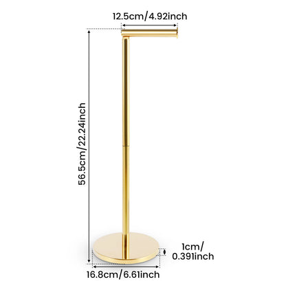 Stainless Steel Freestanding Toilet Paper Holder – Sleek and Sturdy Bathroom Essential