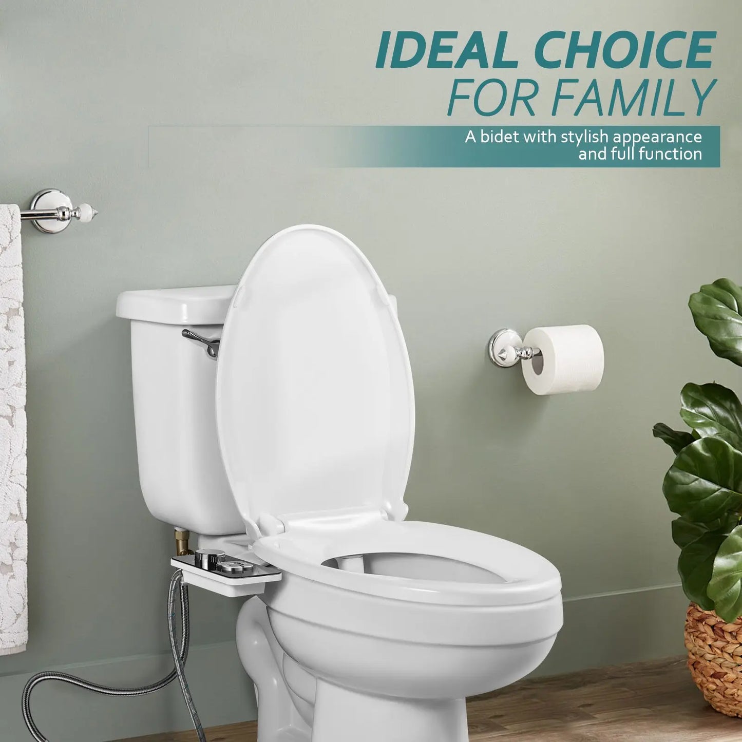 SAMODRA Non-Electric Bidet – Refreshingly Cool & Clean with Adjustable Pressure