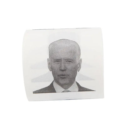 Joe Biden Humor Printed Toilet Paper Roll – A Presidential Bathroom Prank Gift