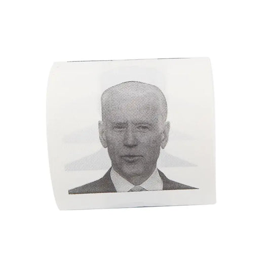 Joe Biden Humor Printed Toilet Paper Roll – A Presidential Bathroom Prank Gift