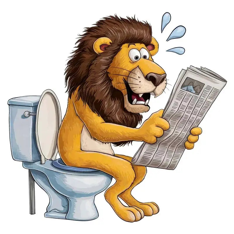 Funny Animal Toilet Stickers – Hilarious Bathroom & Toilet Cover Decor