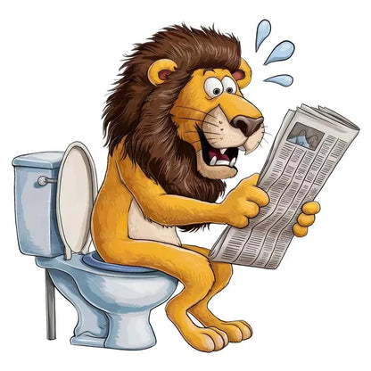 Funny Animal Toilet Stickers – Hilarious Bathroom & Toilet Cover Decor