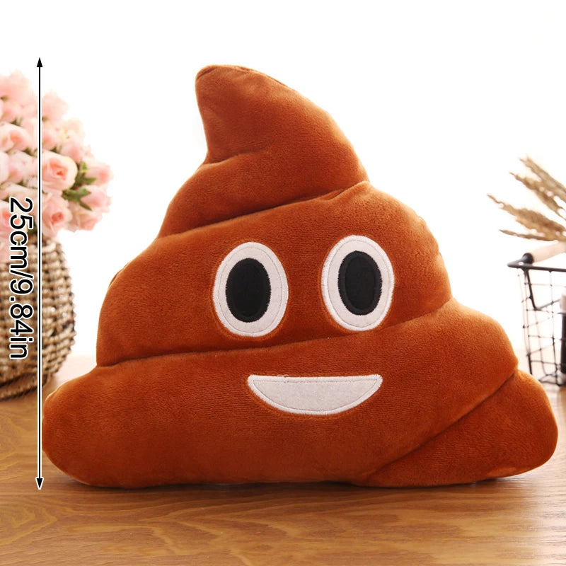 Poop Emoji Plush Pillow – Soft, Comedic Comfort!