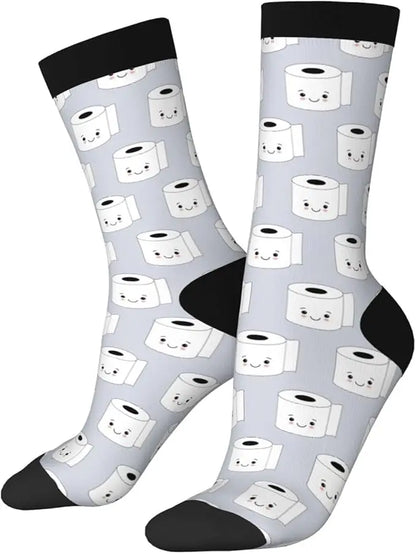 Poop & Toilet Paper Valentine’s Day Socks – Funny & Funky!