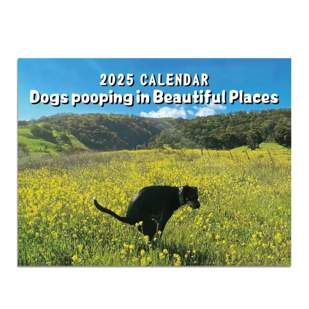 2025 Funny Dogs Pooping Calendar – A Year of Laughs!