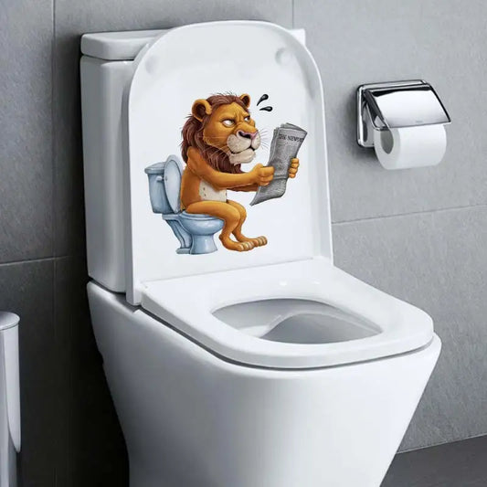 Funny Animal Toilet Stickers – Hilarious Bathroom & Toilet Cover Decor