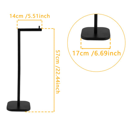 Stainless Steel Freestanding Toilet Paper Holder – Sleek and Sturdy Bathroom Essential