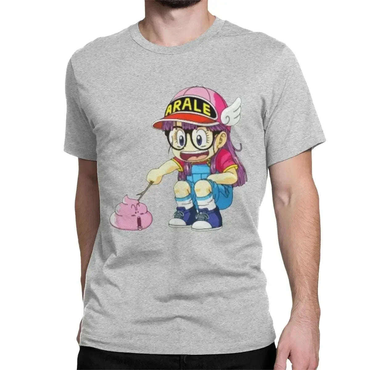 "Poking Poop" Funny Anime Graphic T-Shirt – Unisex Cotton Tee