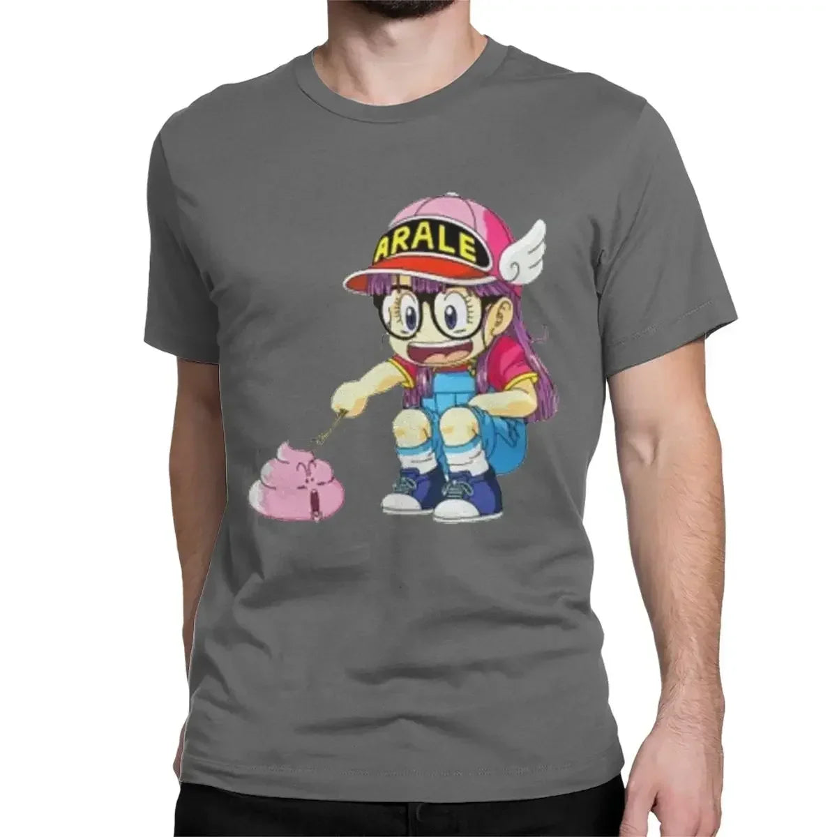 "Poking Poop" Funny Anime Graphic T-Shirt – Unisex Cotton Tee