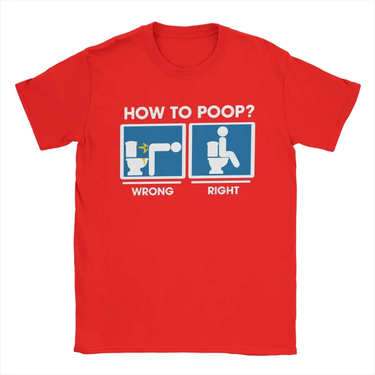 "How to Poop" Funny Emoji Guide T-Shirt – Unisex Cotton Tee
