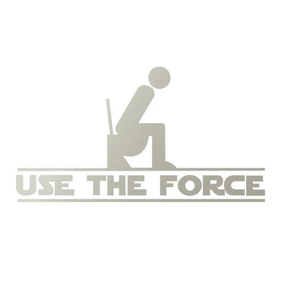 "Use The Force" Toilet Seat Vinyl Decal – The Perfect Star Wars Bathroom Upgrade