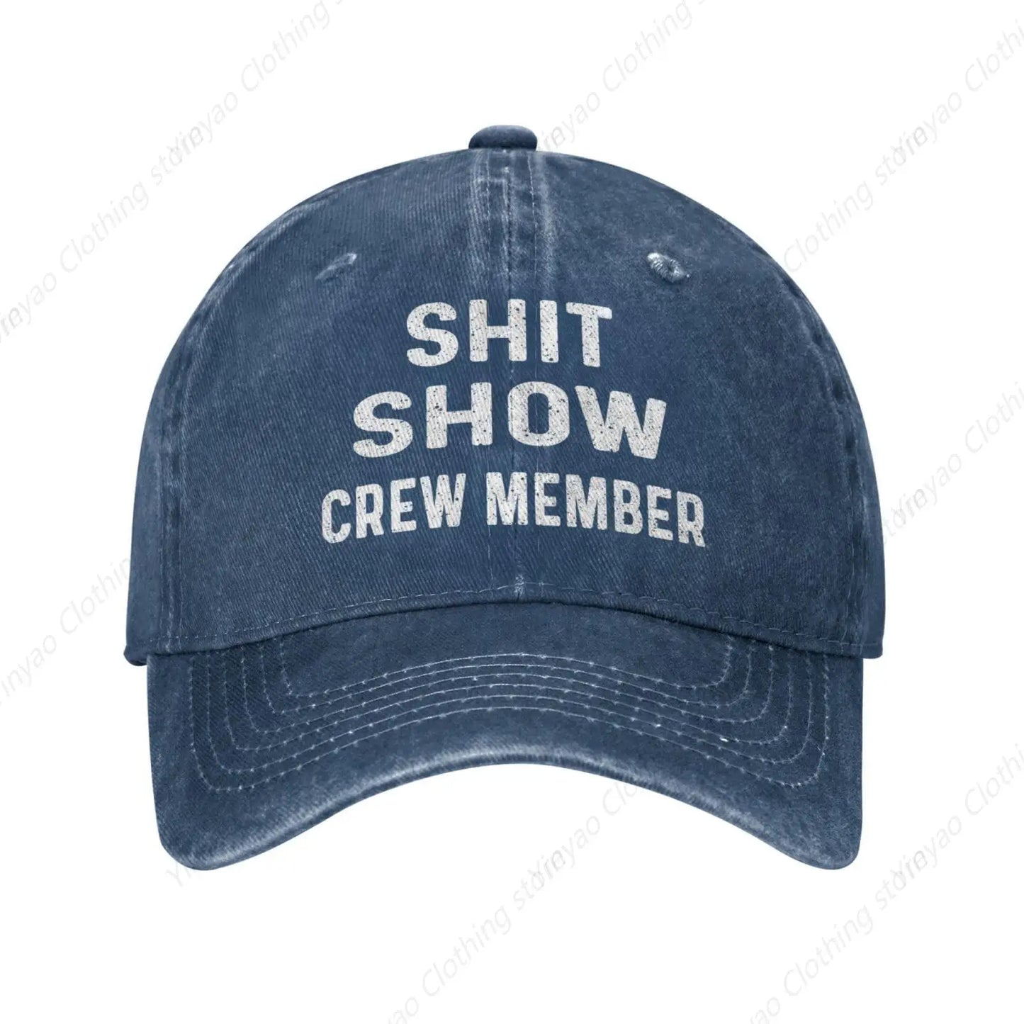 Poop Show Crew Retro Baseball Hat – Cool & Adjustable!