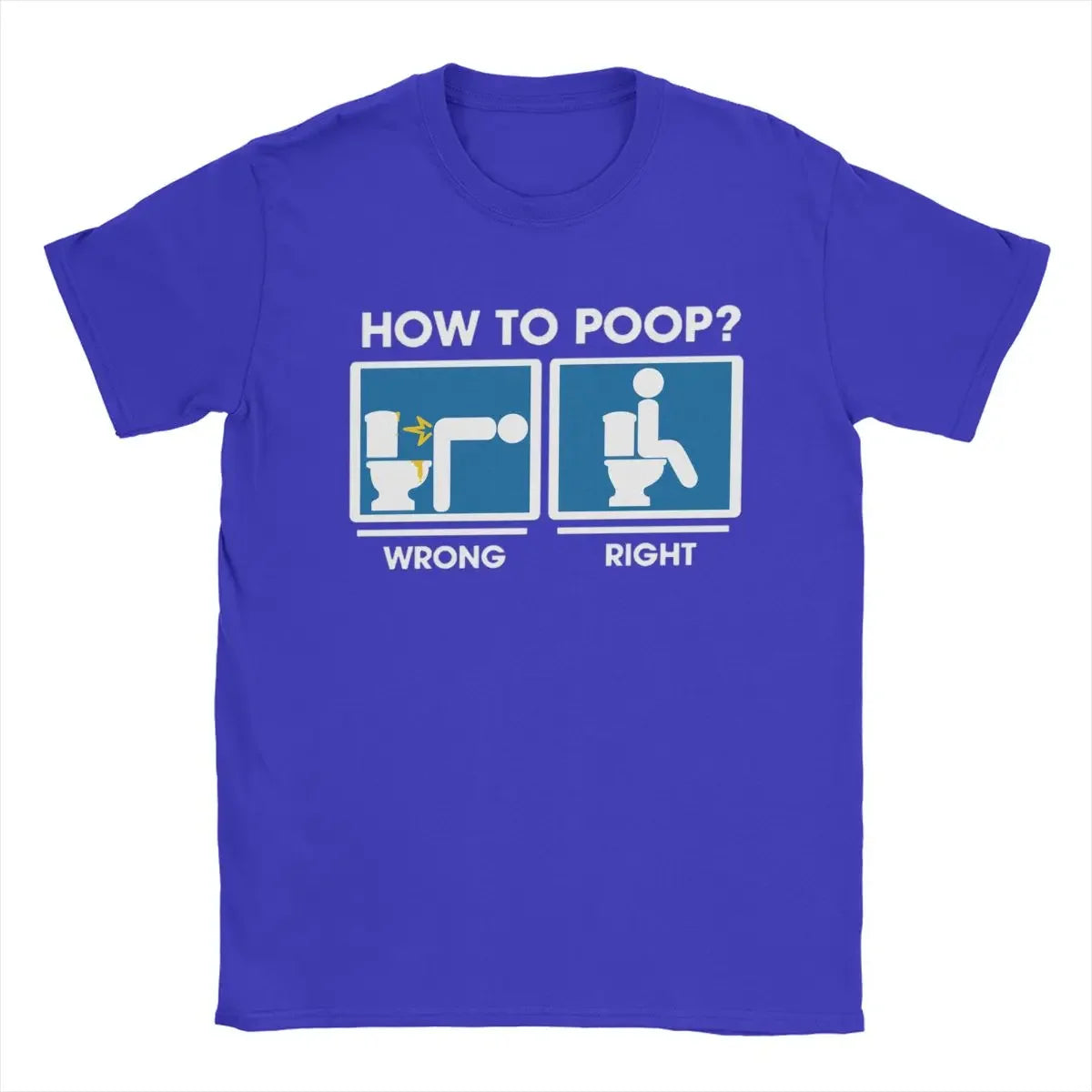 "How to Poop" Funny Emoji Guide T-Shirt – Unisex Cotton Tee