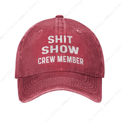 Poop Show Crew Retro Baseball Hat – Cool & Adjustable!