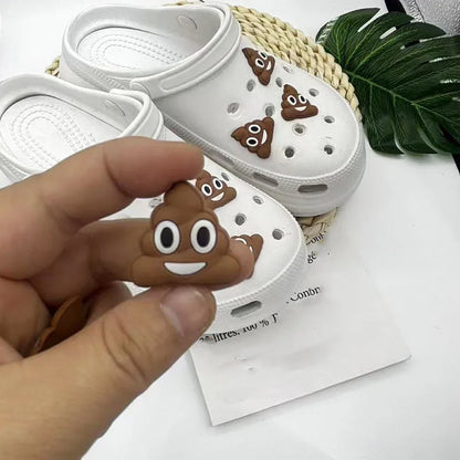 Poop Emoji Shoe Charms – Add a Splash of Humor to Your Footwear!