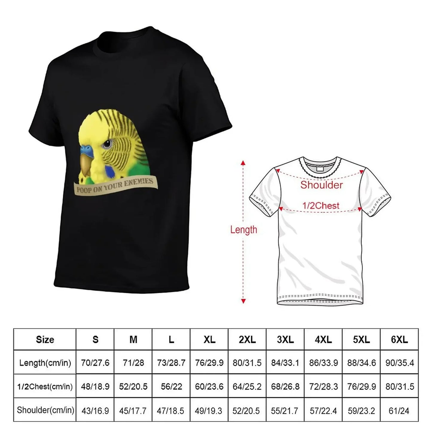 "Poop On Your Enemies" Funny T-Shirt – New Edition Black Tee for Men
