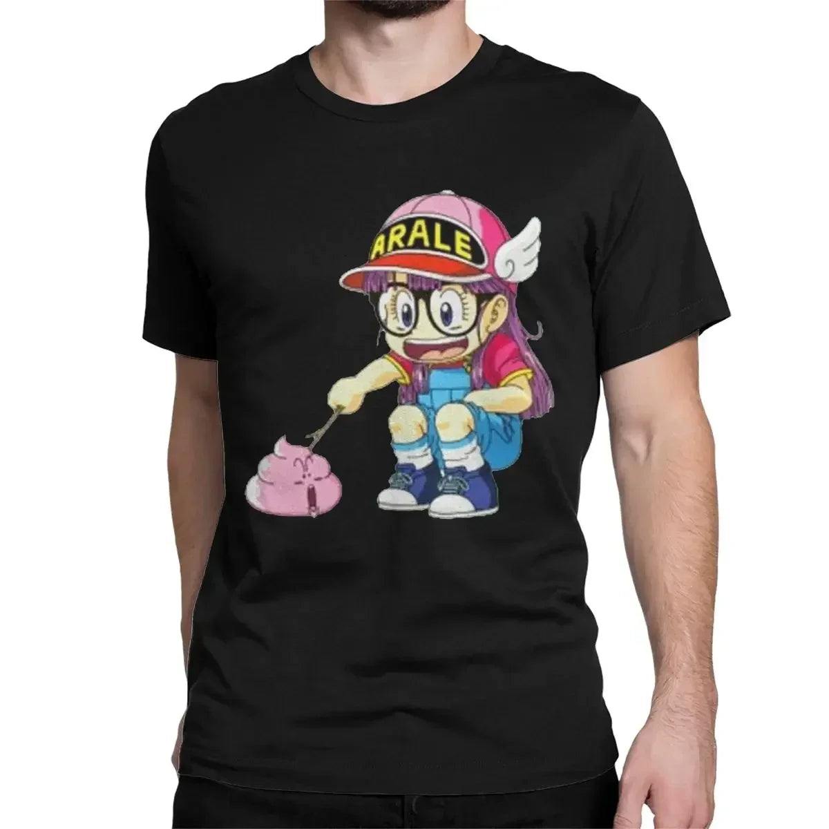 "Poking Poop" Funny Anime Graphic T-Shirt – Unisex Cotton Tee