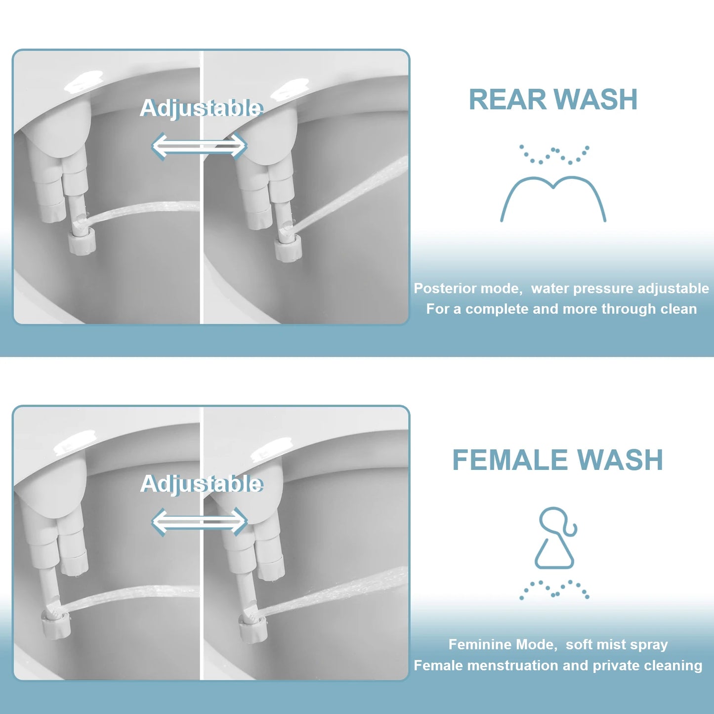 SAMODRA Slim & Non-Electric Bidet – Clean, Simple, Refreshing!