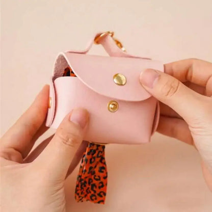 Faux Leather Poop Bag Holder – Cleanup in Style!